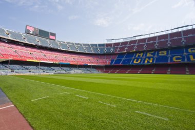 Soccer stadium Camp Nou in Barcelona clipart