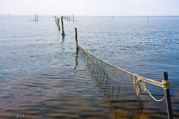 Redes de pesca no mar de Durch — Fotografia de Stock