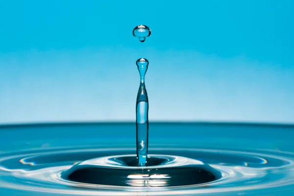 stock image Closeup of a blue water pillar