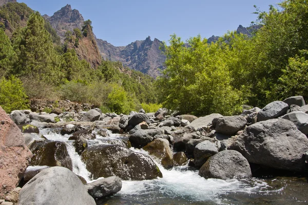 stock image Caldera de Taburiente, valley at La Palma, Canary Islands