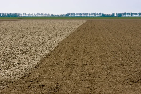 Terras agrícolas nuas — Fotografia de Stock