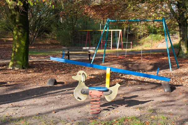 Dutch playground in the woods — Stock Photo, Image