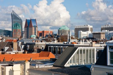 Skyline of The Hague, Dutch governmental city clipart