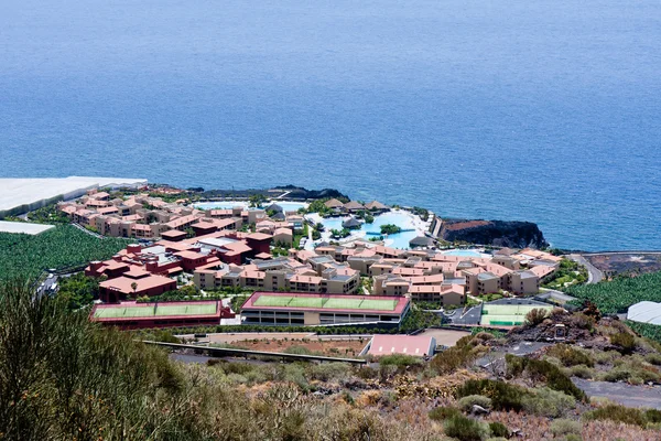 Vista aérea del complejo vacacional en La Palma, Islas Canarias —  Fotos de Stock