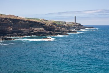 la palma sahil deniz feneri ve muz bahçeleri ile