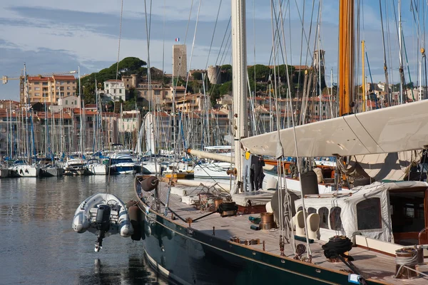 Luxusyachten im Hafen der Konserven, Frankreich — Stockfoto