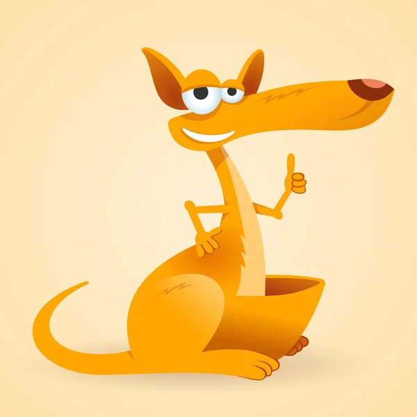 Illustration animale kangourou — Image vectorielle