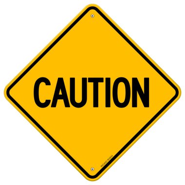Caution Yellow Sign clipart