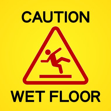 Caution Wet Floor clipart