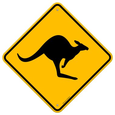 Kangaroo Sign clipart