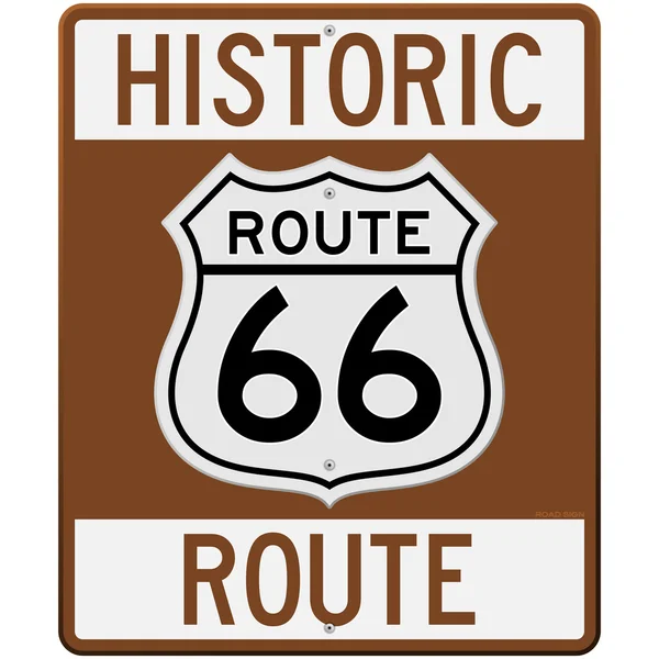 Знак "Историческое шоссе 66" — стоковый вектор