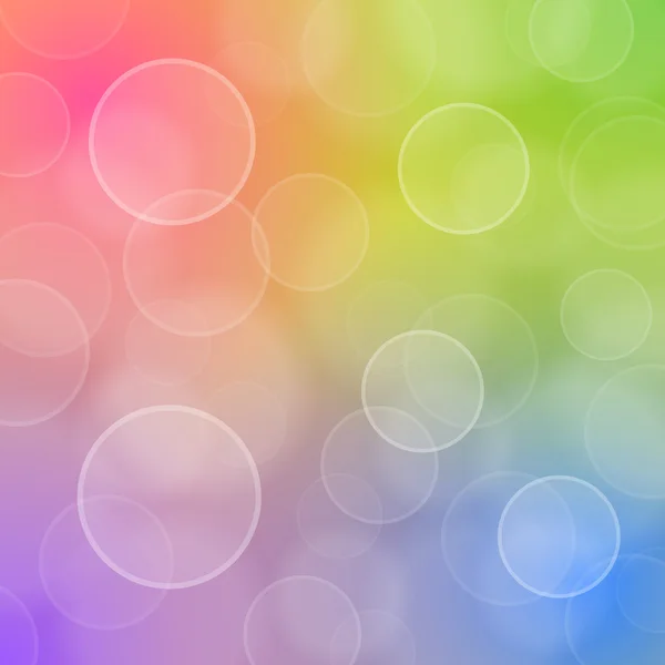 Blured cirkels van bokeh op kleurrijke achtergrond — Stockvector