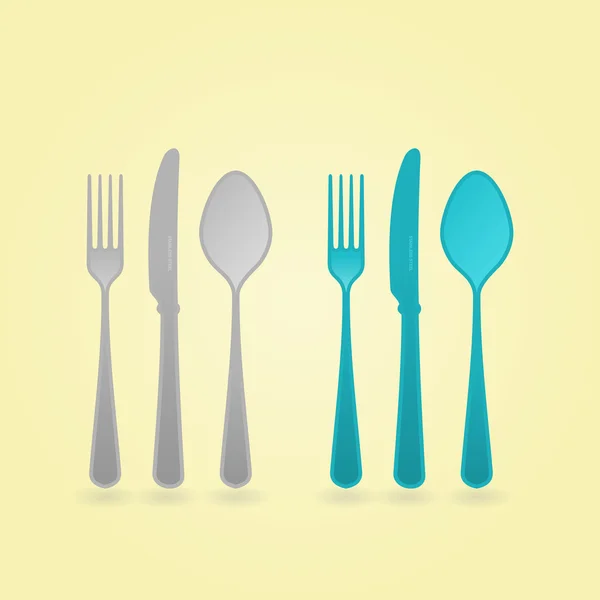 Vector Cutlery Concept — Stock Vector