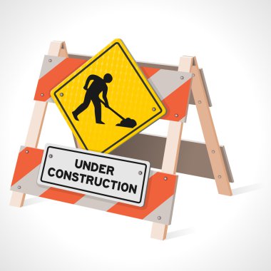 Under Construction Road Sign clipart