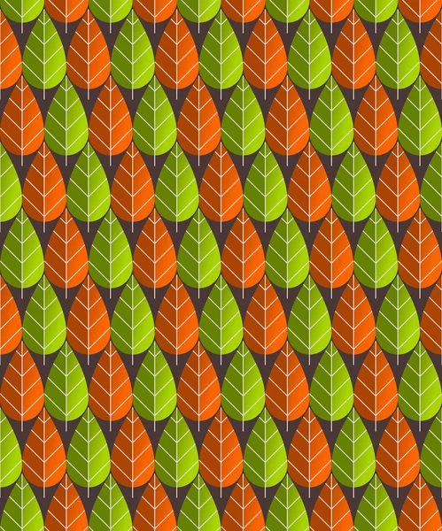 Bladeren patroon illustratie — Stockvector