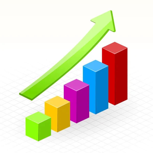 Business Growth Success Chart — Stock Vector