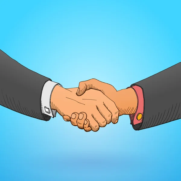 Handshake illustration — Stock vektor
