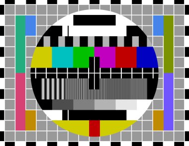 PAL TV test signal clipart