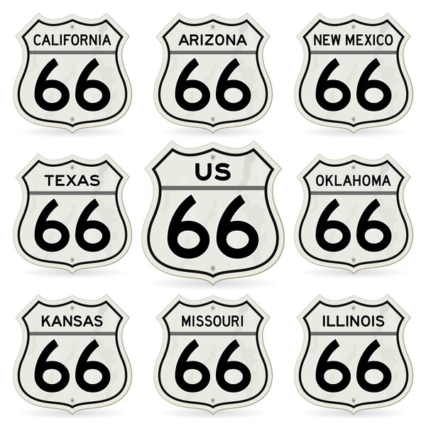 Complete Route 66 Signs Collection