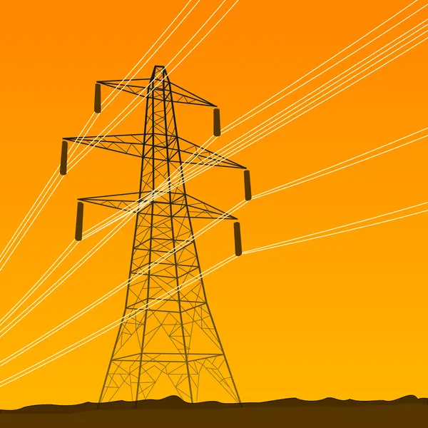 Electrical Tower — Stock Vector