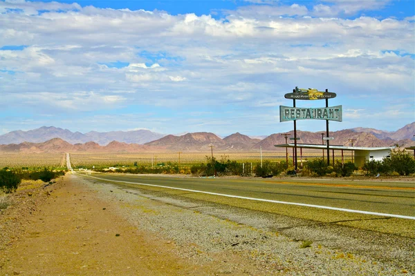 Route 66 Restaurant Sign — Stock Photo, Image