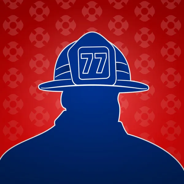 消防士のシンボル — ストックベクタ