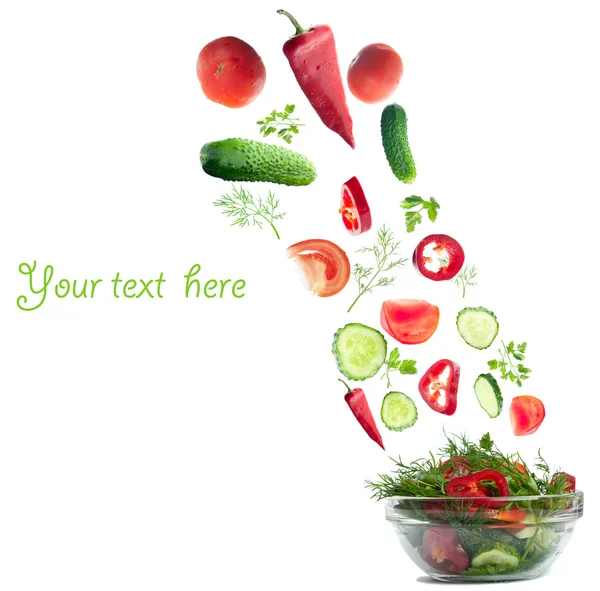 Fresh salad — Stock Photo, Image