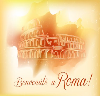 Card from Roma clipart