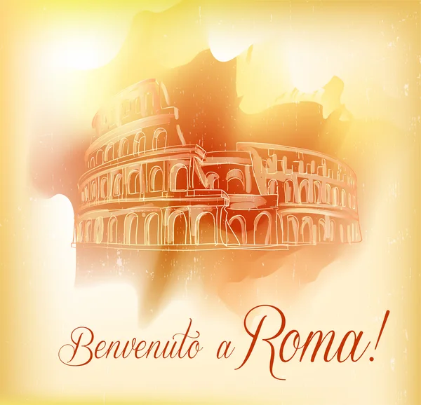 Carte de Roma — Image vectorielle