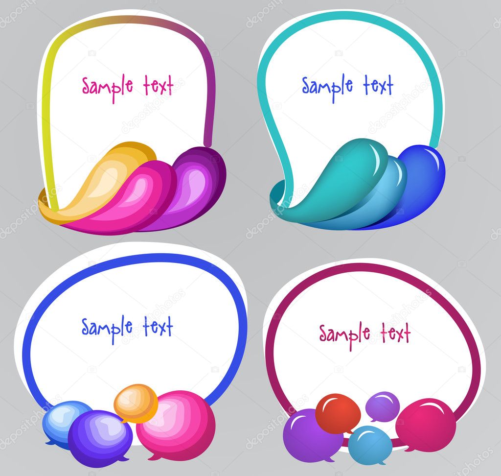 Funny banner set Stock Vector Image by ©timea 10470583