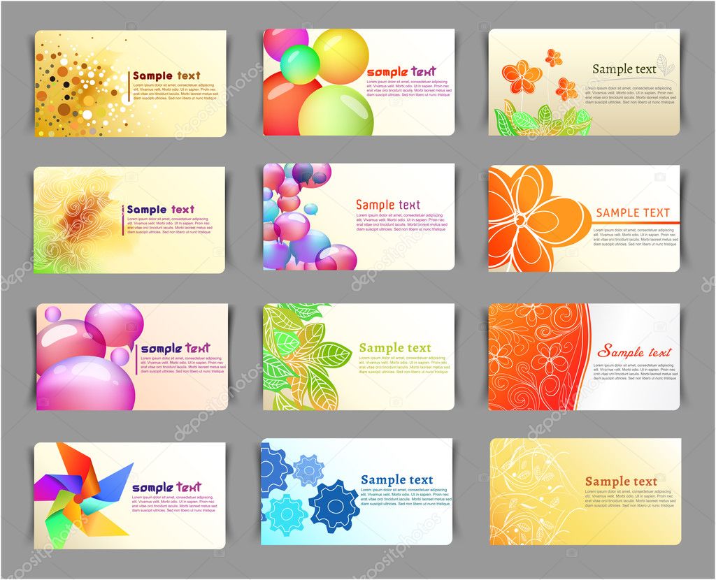 Business cards collection