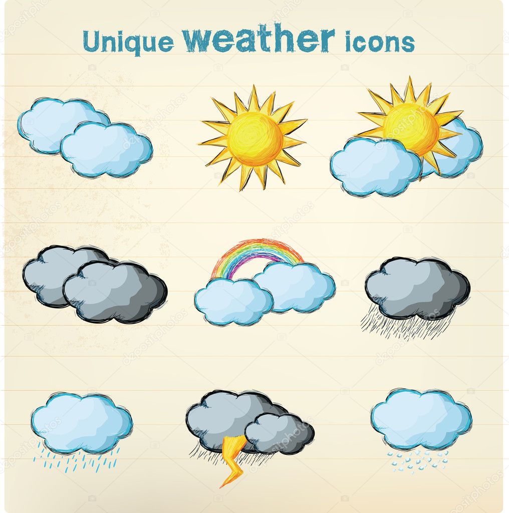 Weather icon set