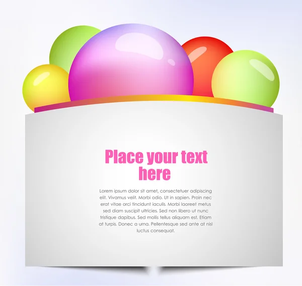 Kleurrijke tekstvak — Stockvector