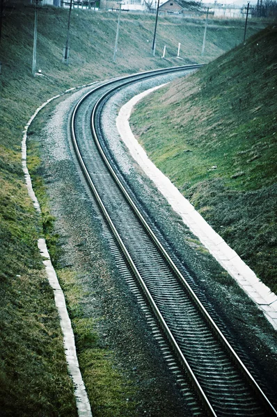 出しての鉄道 — ストック写真
