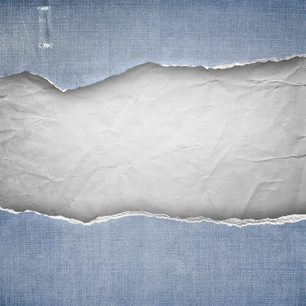 Rip のデニムの用紙の背景 — ストック写真