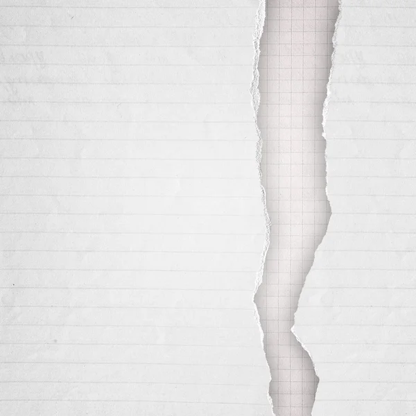 Rip weißem Papier Hintergrund — Stockfoto