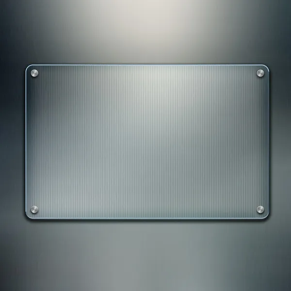 Blank glass plate background — Stock Photo, Image