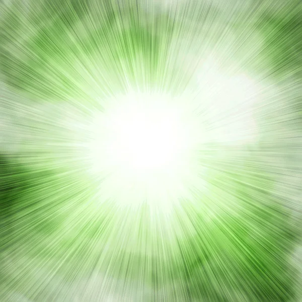 Reflektor pojedynczy zielony na tle smogu — Zdjęcie stockowe
