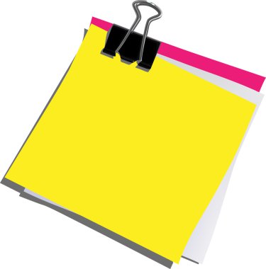 Blank post it clipart