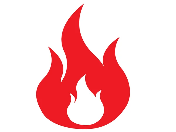 Tűz ikonra — Stock Fotó