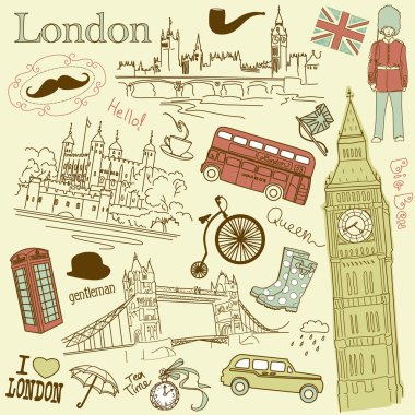 London doodles clipart