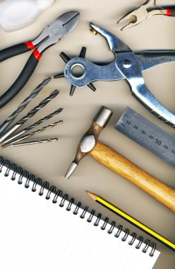 A set of tools clipart