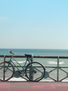 Bike, sea, summer clipart