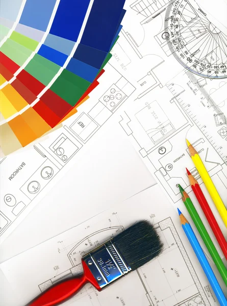 Renk Örnekleri ve Planları — Stok fotoğraf