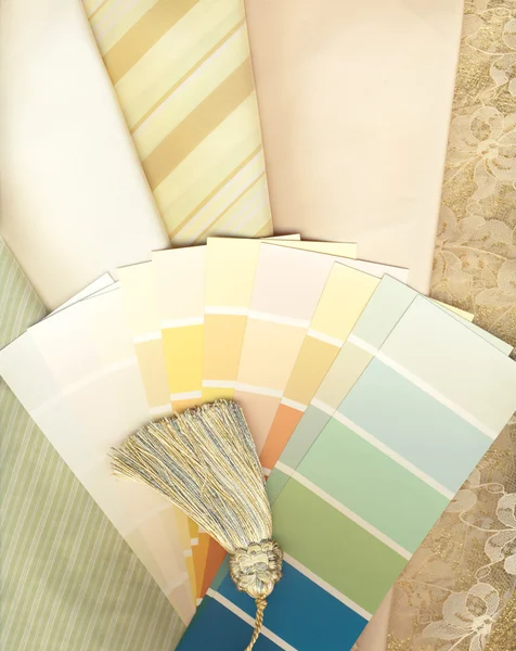 Färg och textil färgrutor — Stockfoto