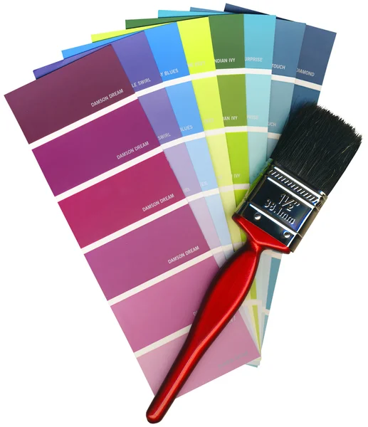 Модные цвета образцов краски — стоковое фото