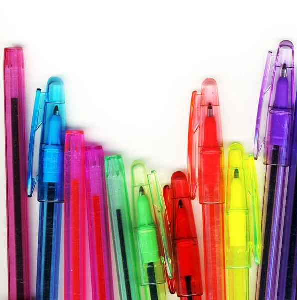:Асортимент кольорових олівців — стокове фото