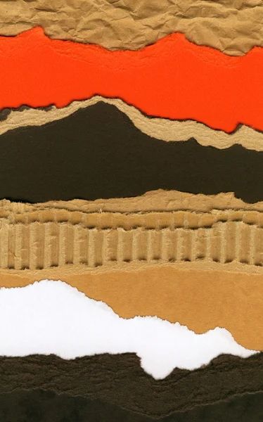Strappato cartone riciclato sfondo texture — Foto Stock