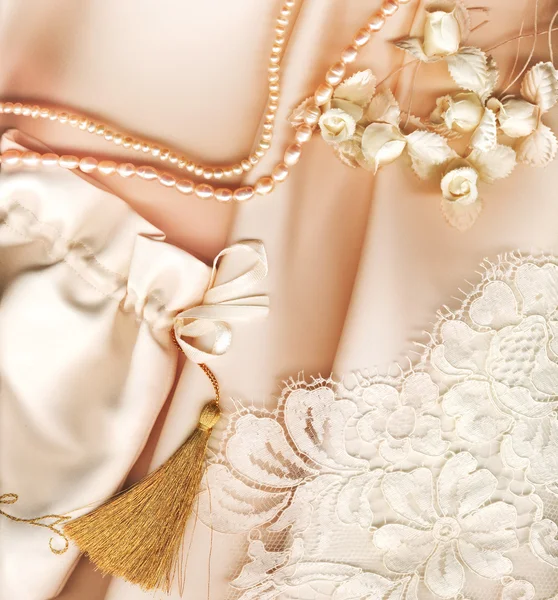 繊維の結婚式の背景 — ストック写真