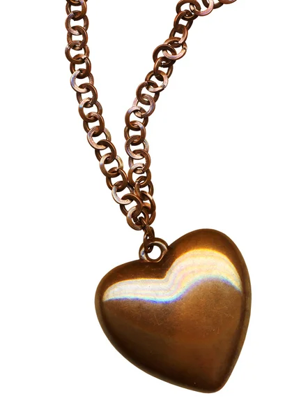 Bronze heart — Stock Photo, Image